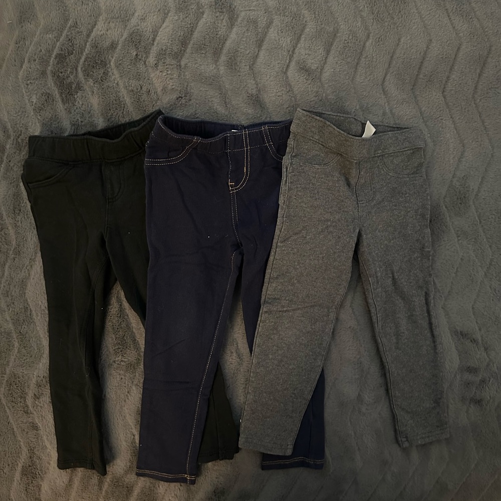 Black,grey, and dark wash stretch jeans